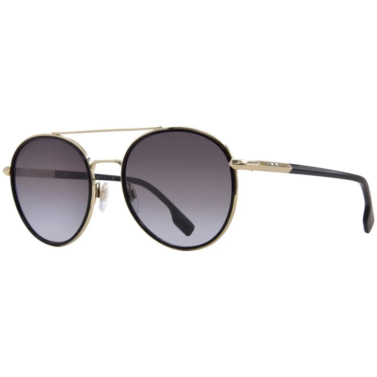 Burberry Ivy BE3131 11098G Sunglasses Women`s Light Gold/grey Gradient Lens 55mm