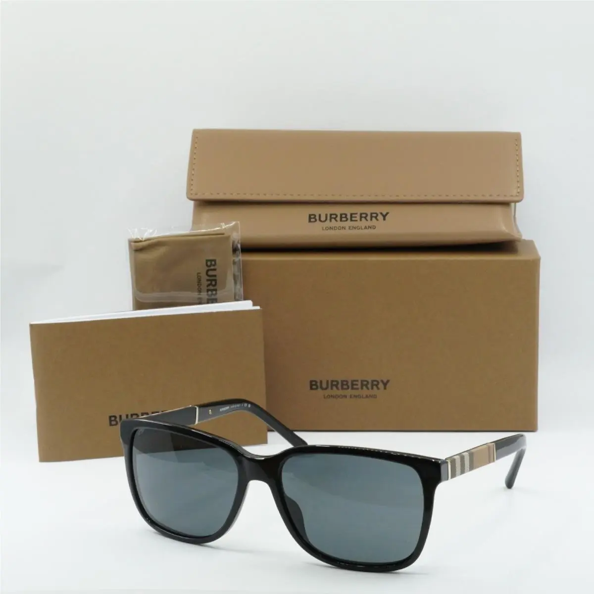 BE4181 300187 Black/grey 58-17-140 Sunglasses by Burberry