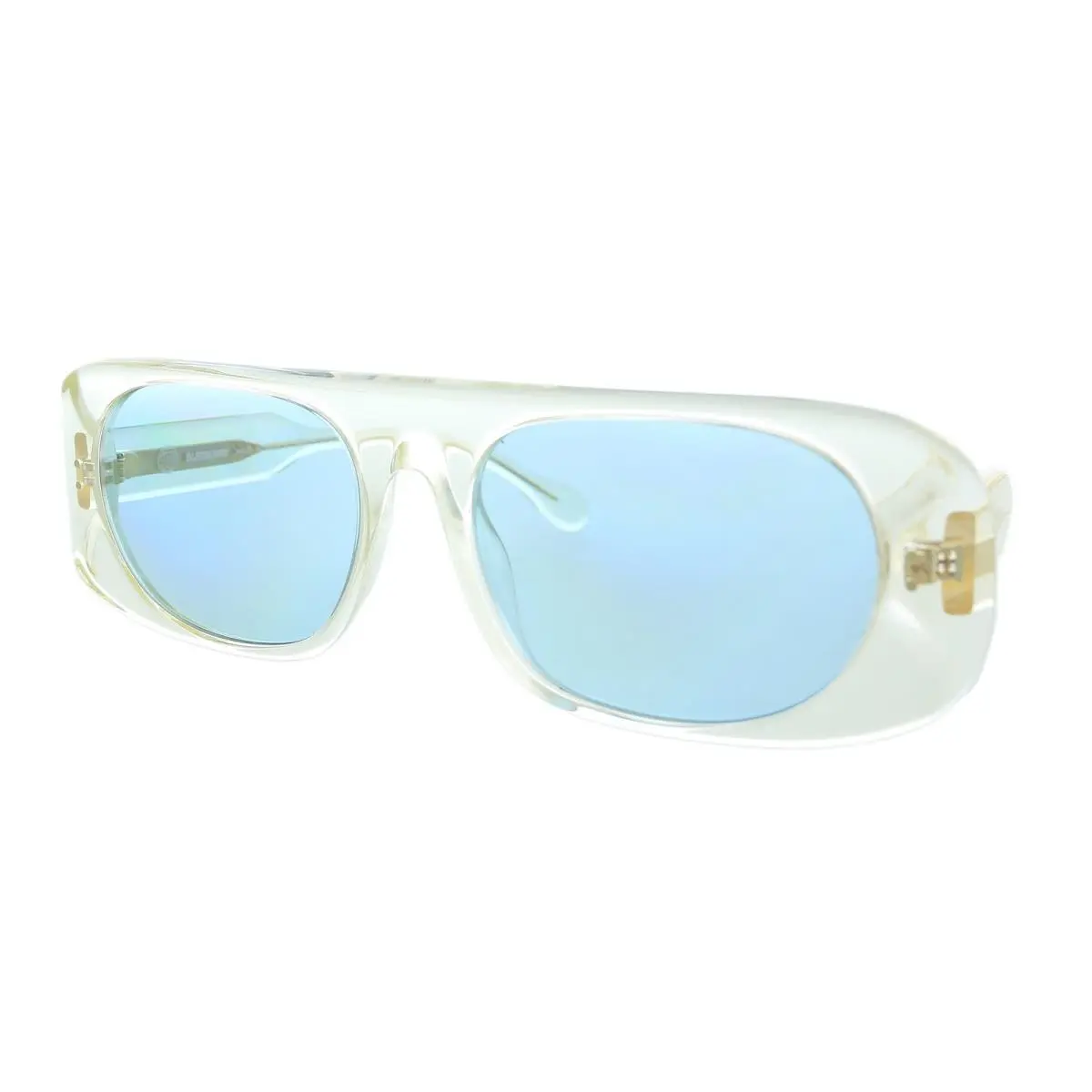 Burberry 0BE4322 387980 Transparent Yellow Rectangle Sunglasses