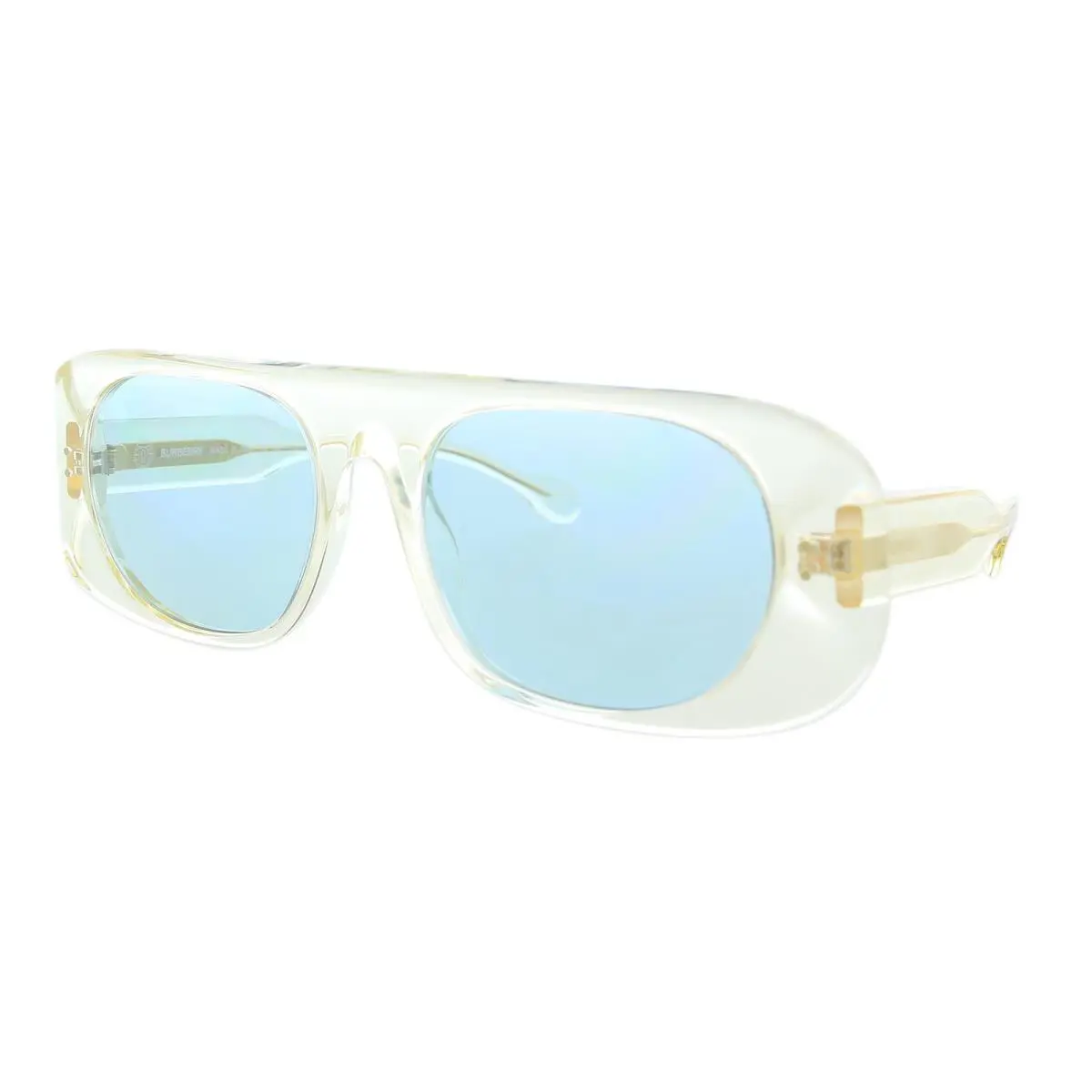 Burberry 0BE4322 387980 Transparent Yellow Rectangle Sunglasses