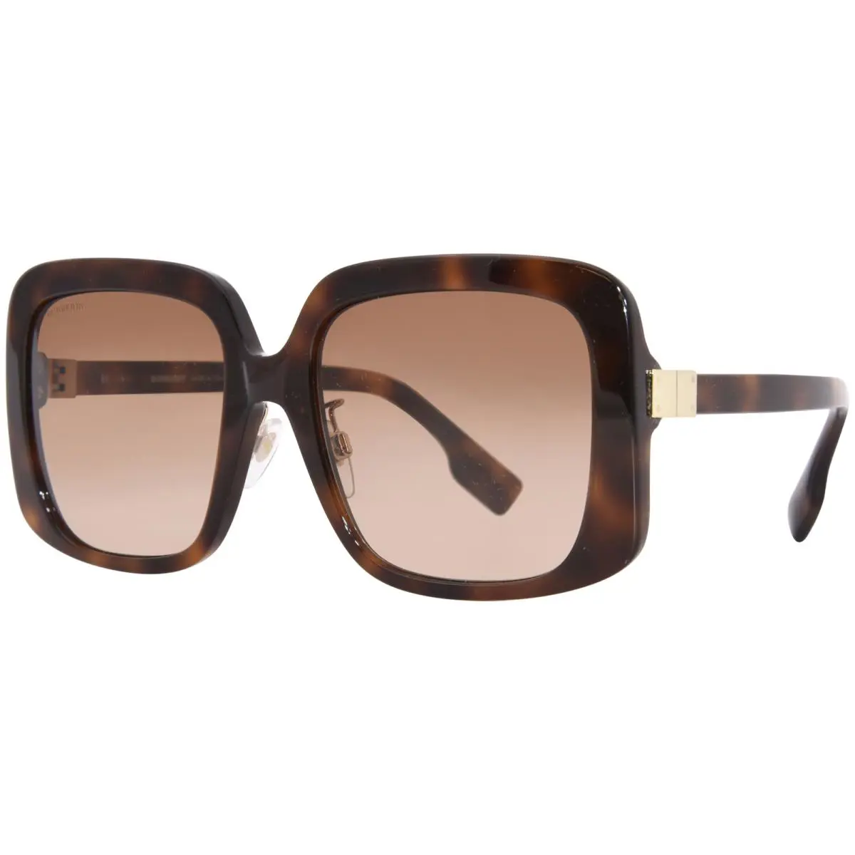 Burberry Penelope BE4363F 331613 Sunglasses Women`s Havana/brown Gradient 55-mm - Frame: Brown, Lens: Brown