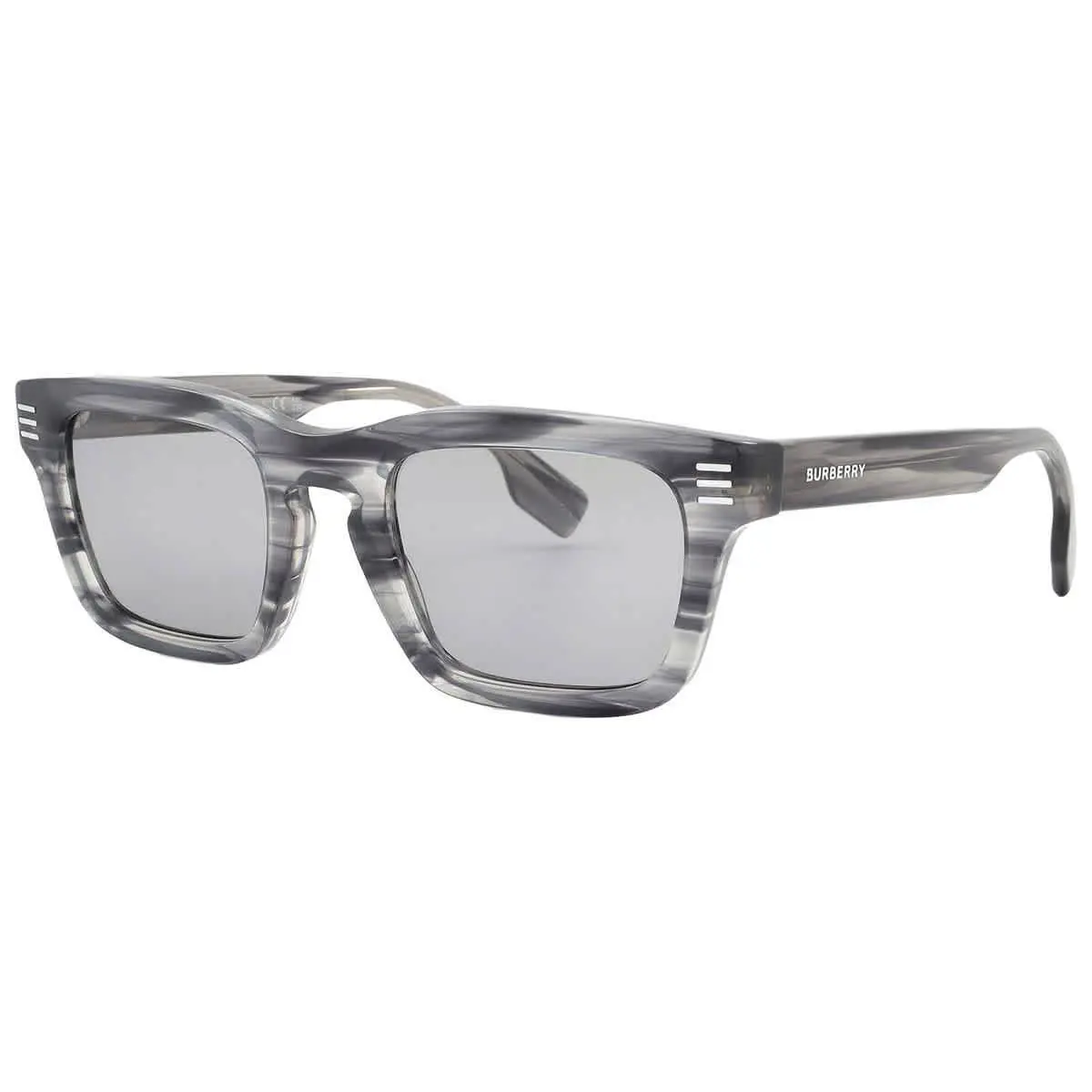 Burberry Grey Rectangular Men`s Sunglasses BE4403 4097/1 51 BE4403 4097/1 51