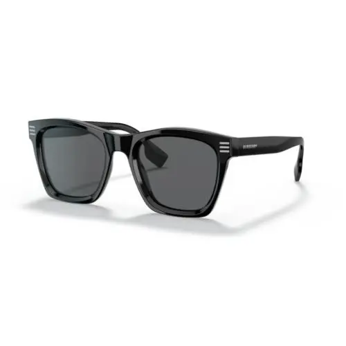 Burberry Cooper BE4348 300187 52mm Black Dark Grey Men`s Sunglasses - Frame: Black, Lens: Gray