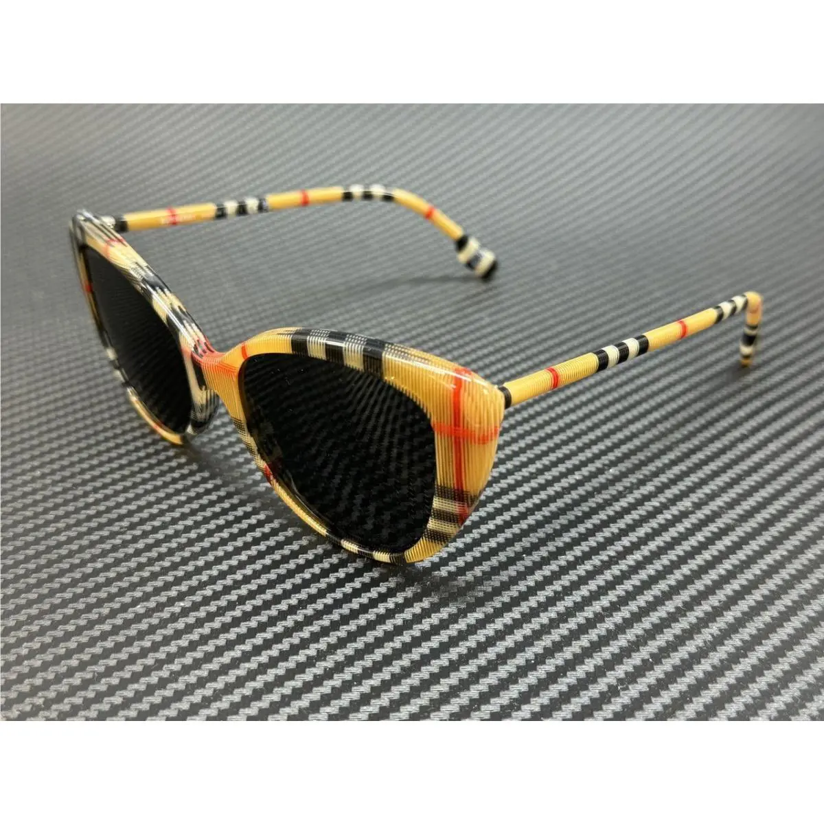 Burberry BE4407 408787 Vintage Check Grey Women`s 54 mm Sunglasses