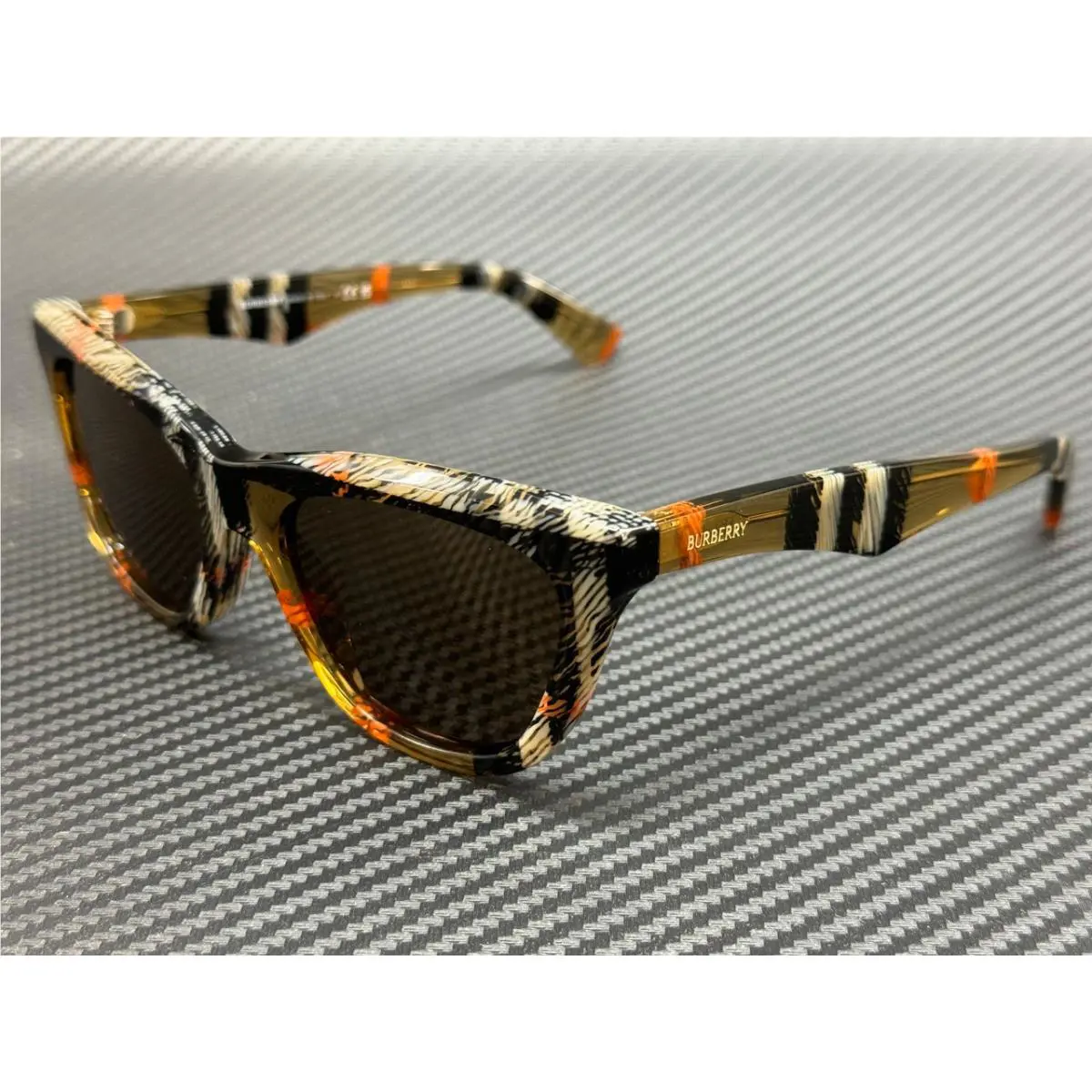 Burberry BE4435 414673 Check Sand Brown Women`s 53 mm Sunglasses