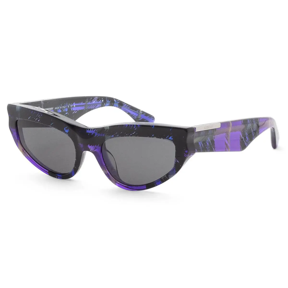 Burberry Women`s 55mm Check Violet Sunglasses BE4425U-411387-55