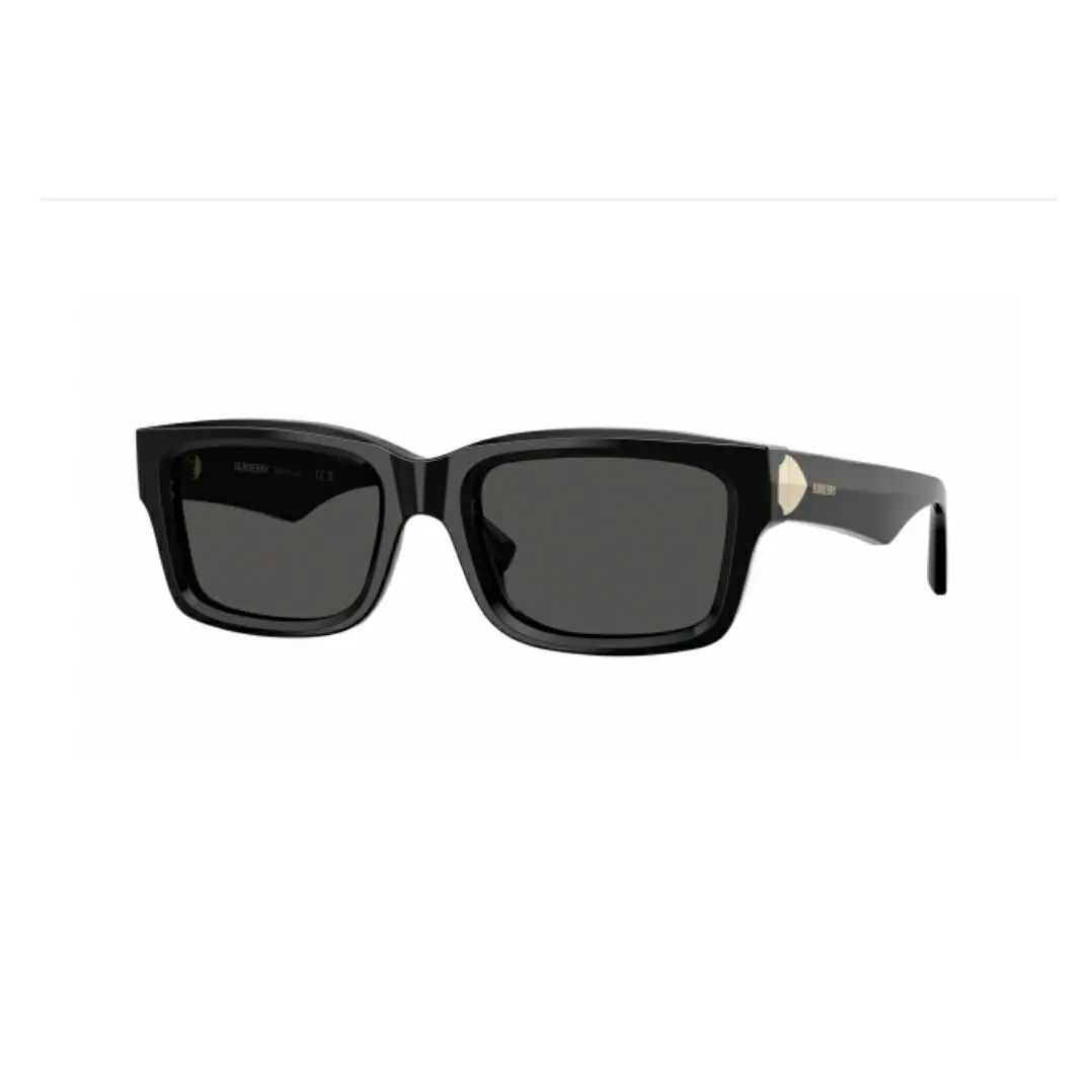 Burberry BE4443 3007/87 Black Frame Dark Grey Lens Woman`s 55 mm Sunglasses