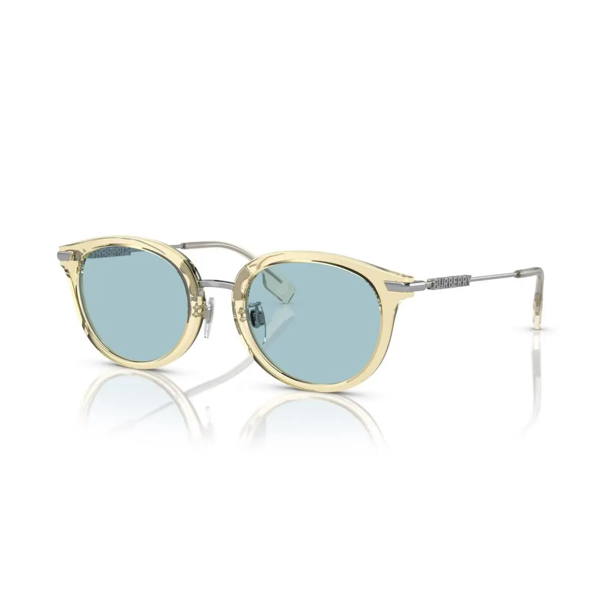 Burberry Kelsey Sunglasses BE4398D 407380 50mm Yellow / Light Azure Lens - Frame: Yellow, Lens: Light Azure