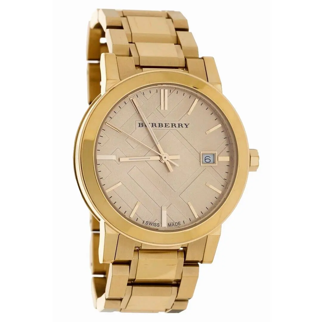 Burberry The City BU9033 Gold Tone Stainless Steel 38 mm Unisex Watch