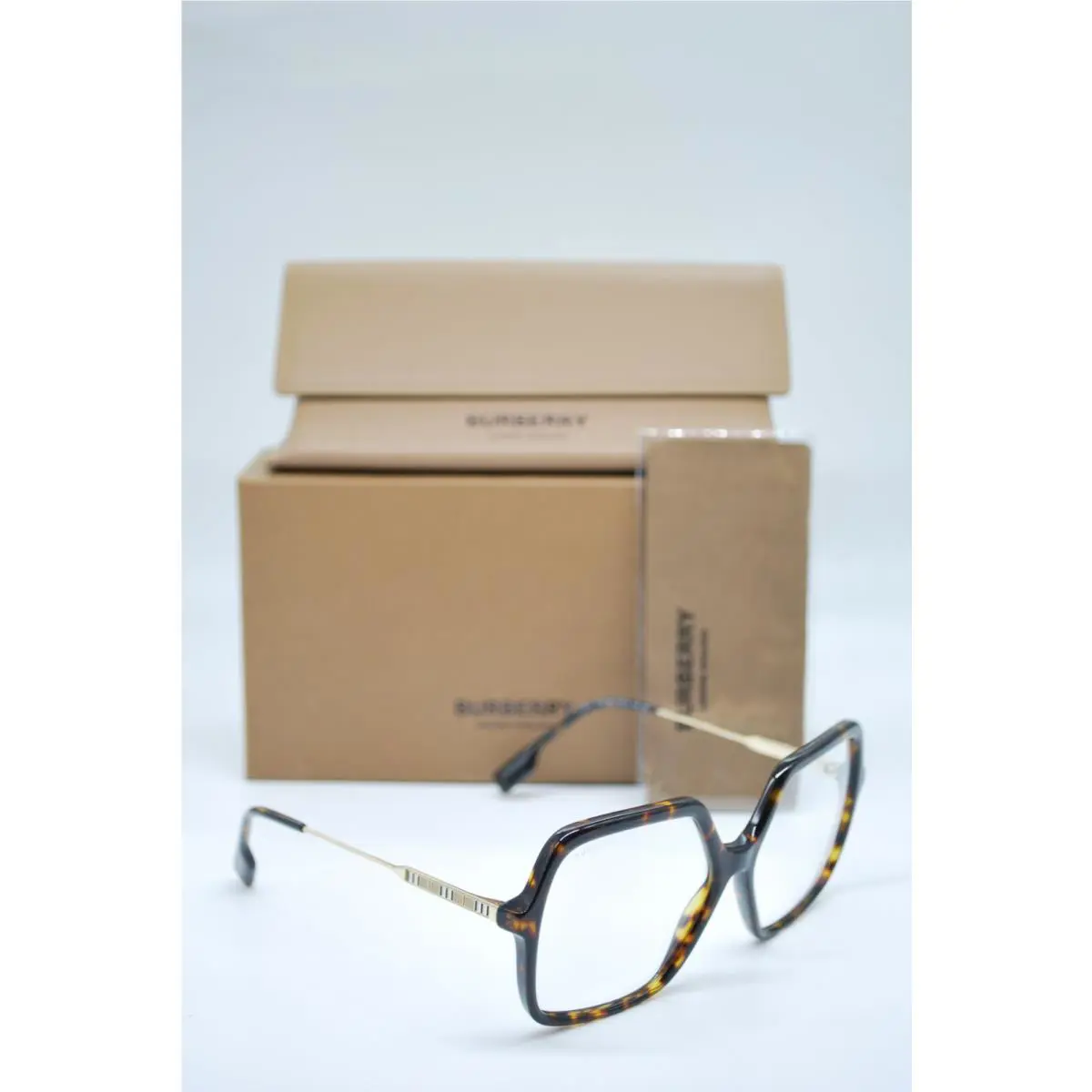 Burberry B 4324 3002/SB Havana Blue Light Filter Sunglasses 59-16