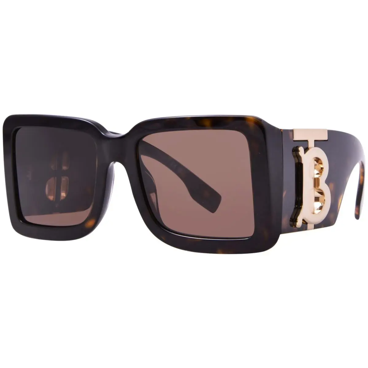 Burberry BE4406U 300273 Sunglasses Women`s Havana/dark Brown Square Shape 55mm