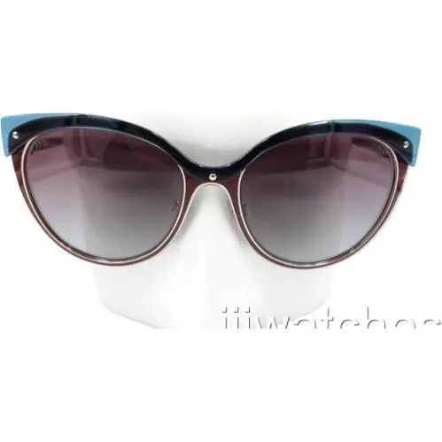 Burberry Cat Eye Red Gradient Check Details Sunglasses BE3096 126590 55