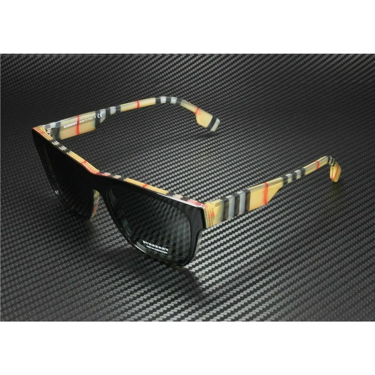 Burberry BE4293 380687 Black On Vintage Grey Men`s Eyeglasses 56 mm