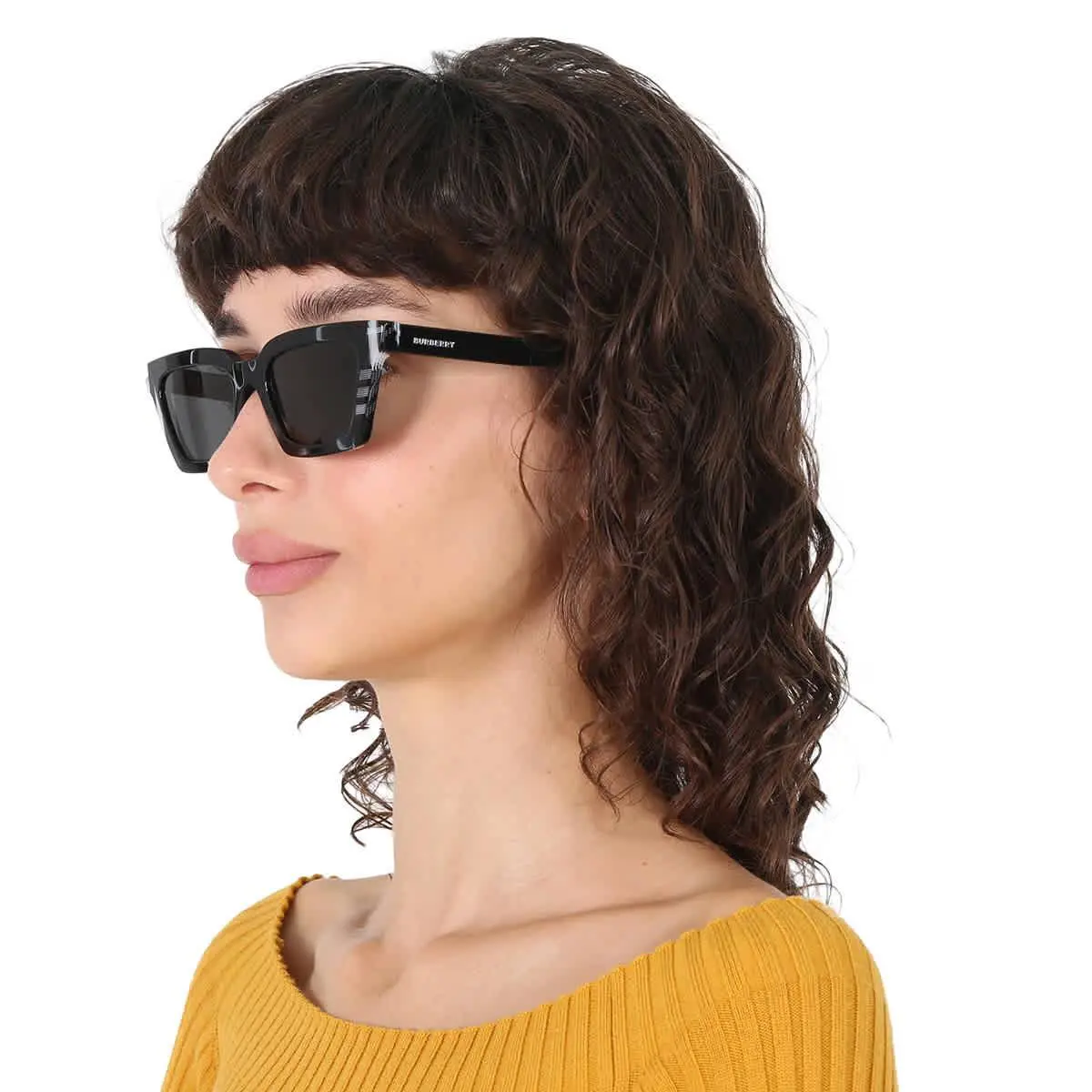 Burberry Briar Dark Gray Square Ladies Sunglasses BE4392U 405187 52