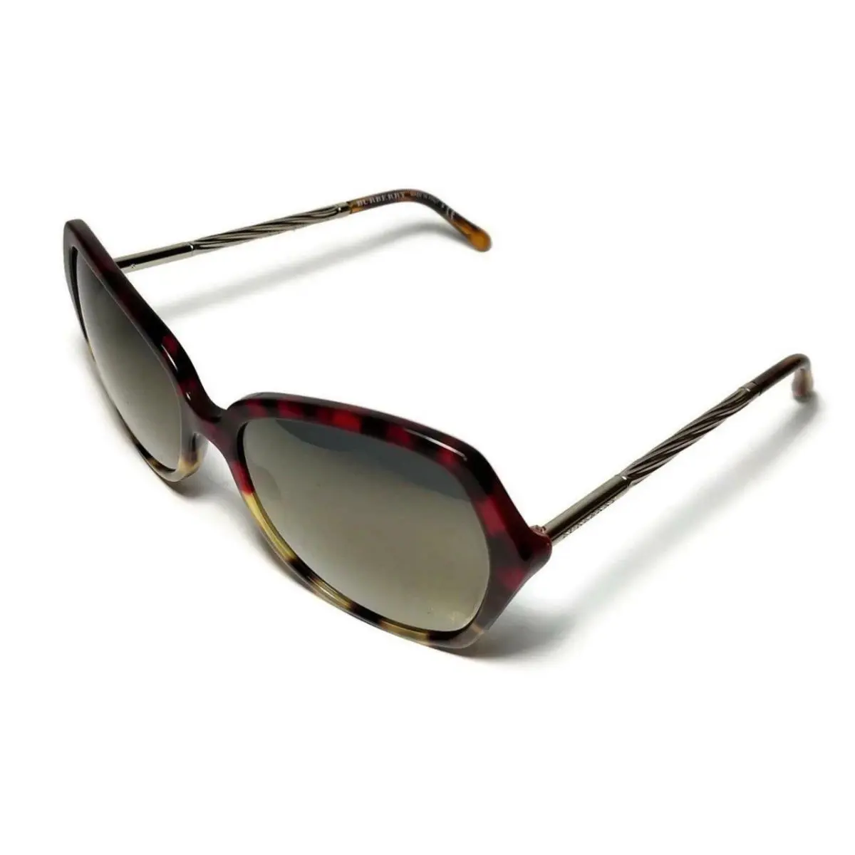 Burberry Dark Red Tortoise B4193 Sunglasses + Box Case