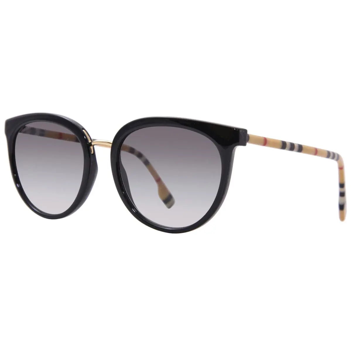 Burberry Willow BE4316 300187 Sunglasses Women`s Black/grey Gradient Lenses 54mm