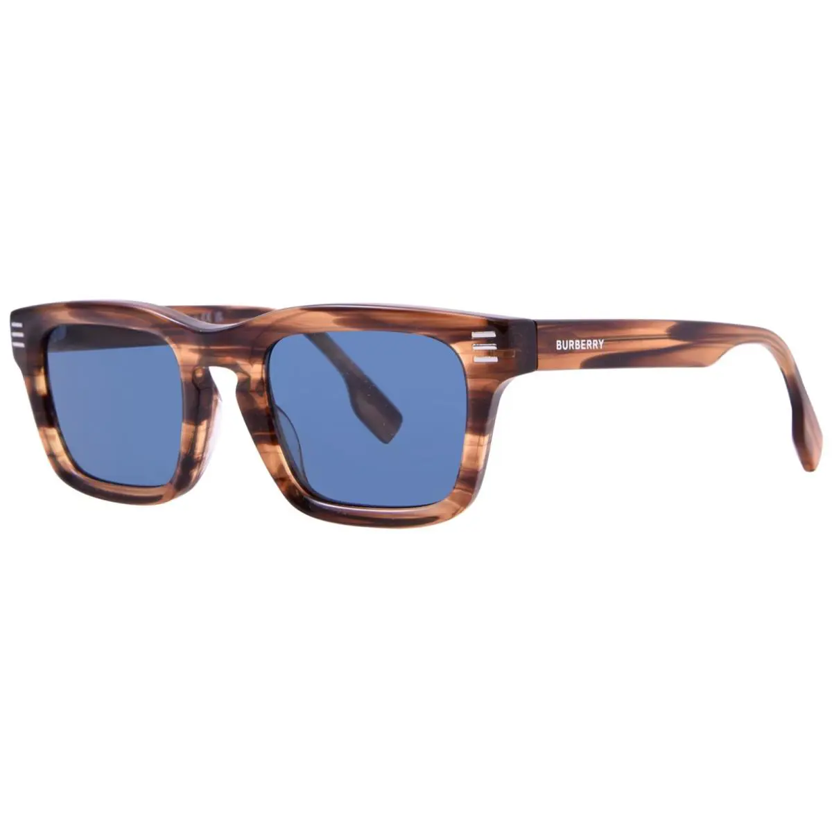 Burberry BE4403F 409680 Sunglasses Women`s Brown/dark Blue Rectangle Shape 51mm