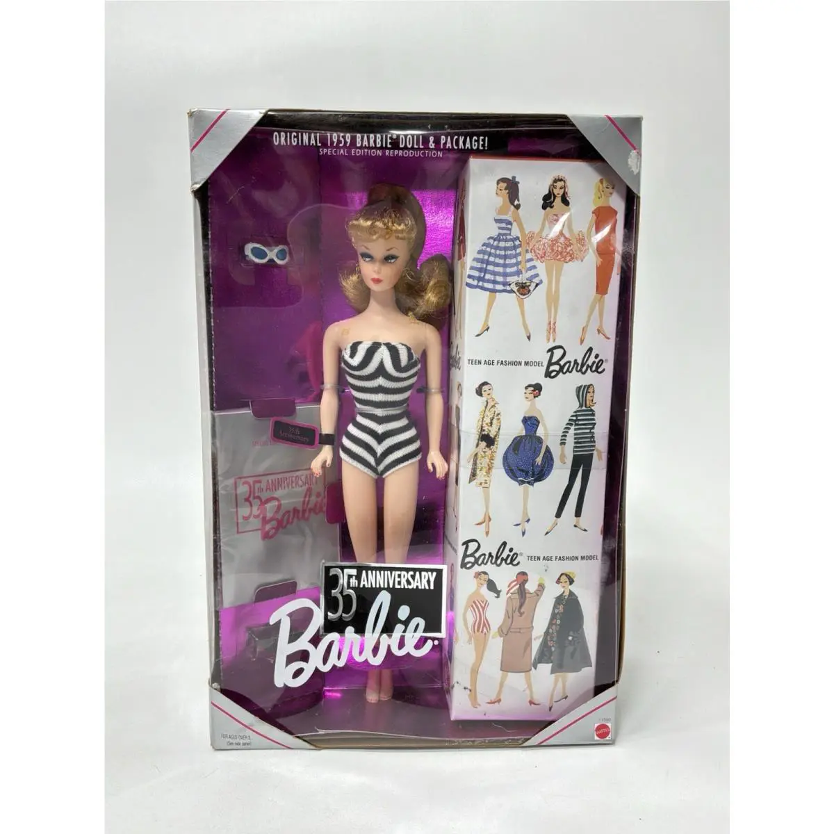 1959 Barbie Doll 35th Anniversary Special Edition 1993 Mattel Read