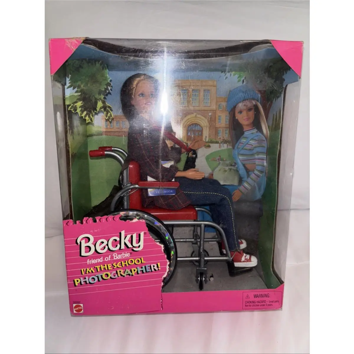 1998 Becky Friend of Barbie Mattel School Photographer Wheelchair