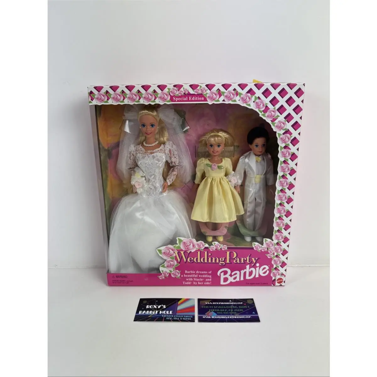 Vintage 1994 Barbie Wedding Party 3 Doll Set 13557