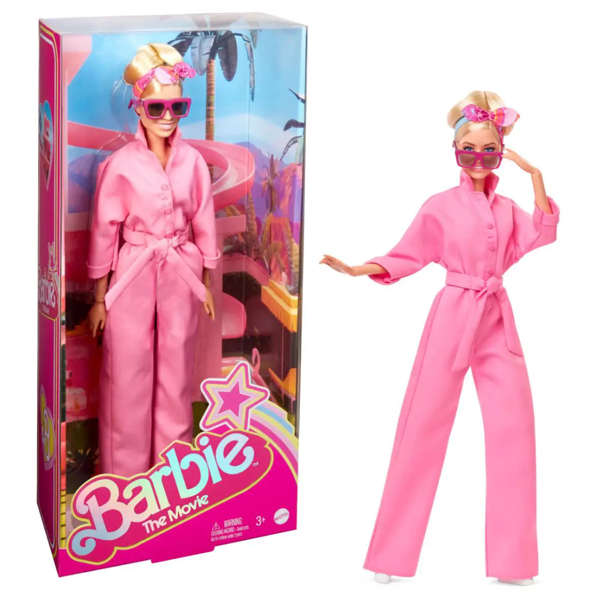 Barbie The Movie Collectible Doll Margot Robbie As Barbie In Pink Power Jumpsuit