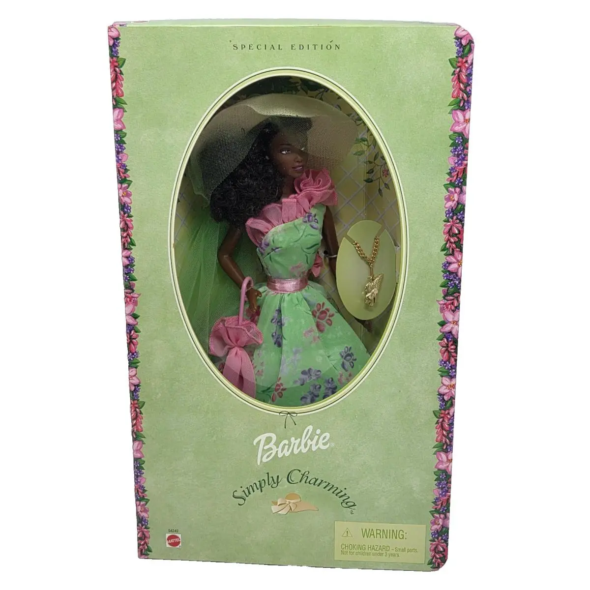 2001 Simply Charming Barbie Doll IN Box 54242 Mattel Bracelet