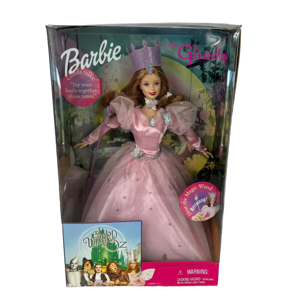 Barbie as Glinda The Good Witch Wizard of Oz Talking Doll Mattel 25813 Nrfb