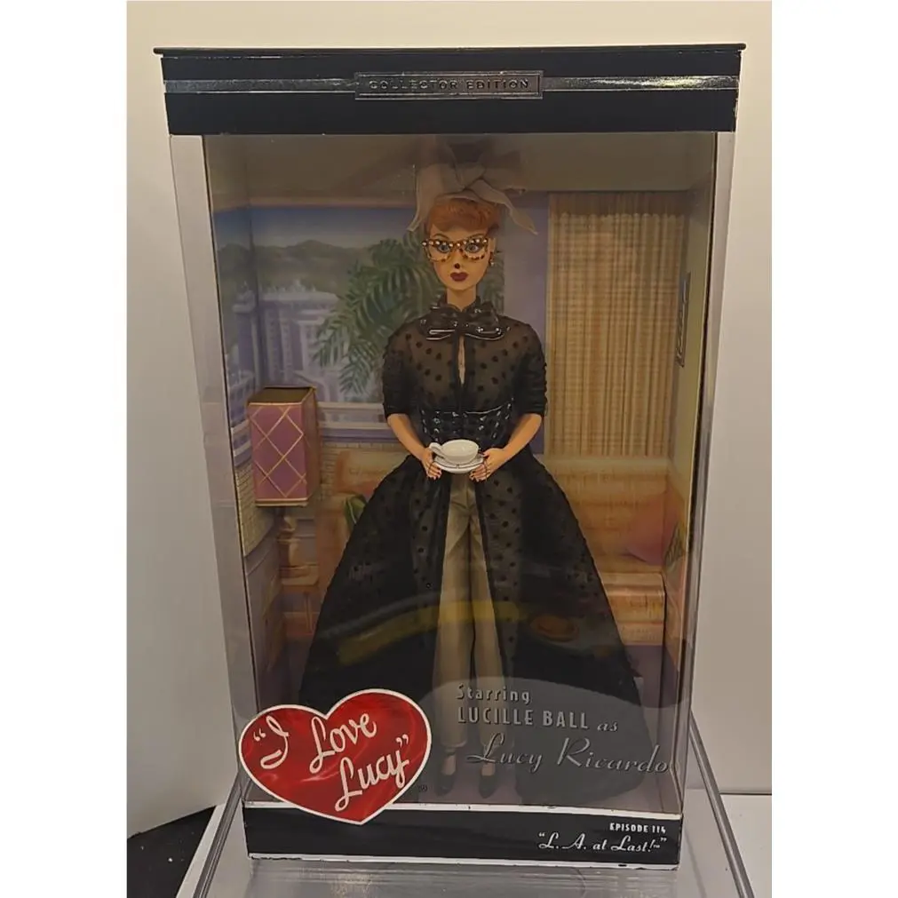 I Love Lucy Barbie ‘l.a. at Last’ 2002 Lucille Ball Episode 114 Nrfb - Doll Hair: Red, Doll Eye: Blue