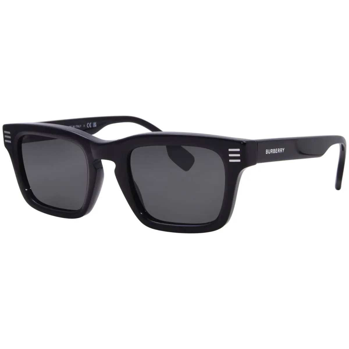Burberry BE4403 300187 Sunglasses Women`s Black/dark Grey Rectangle Shape 51mm