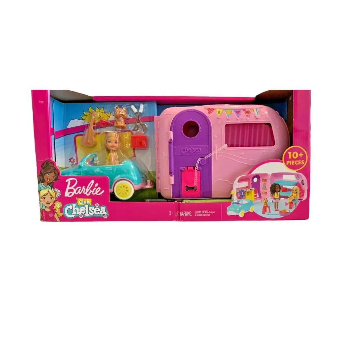 Barbie Club Chelsea Camper RV Travel Trailer Accessories Playset