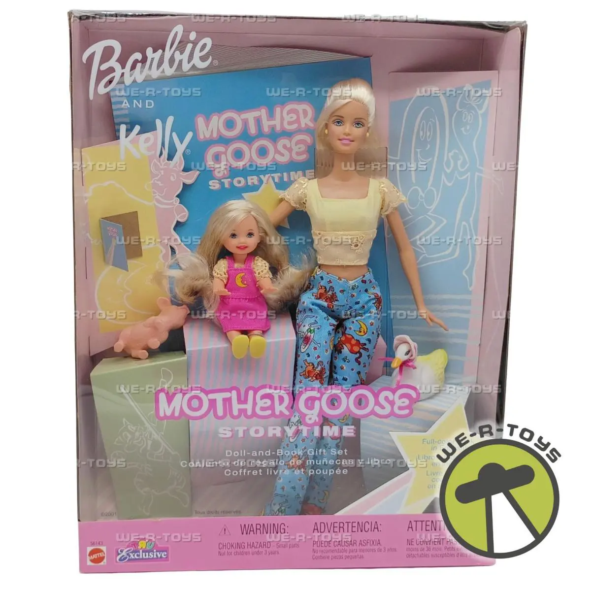 Barbie and Kelly Mother Goose Storytime Doll Book Gift Set 2002 Mattel 56143