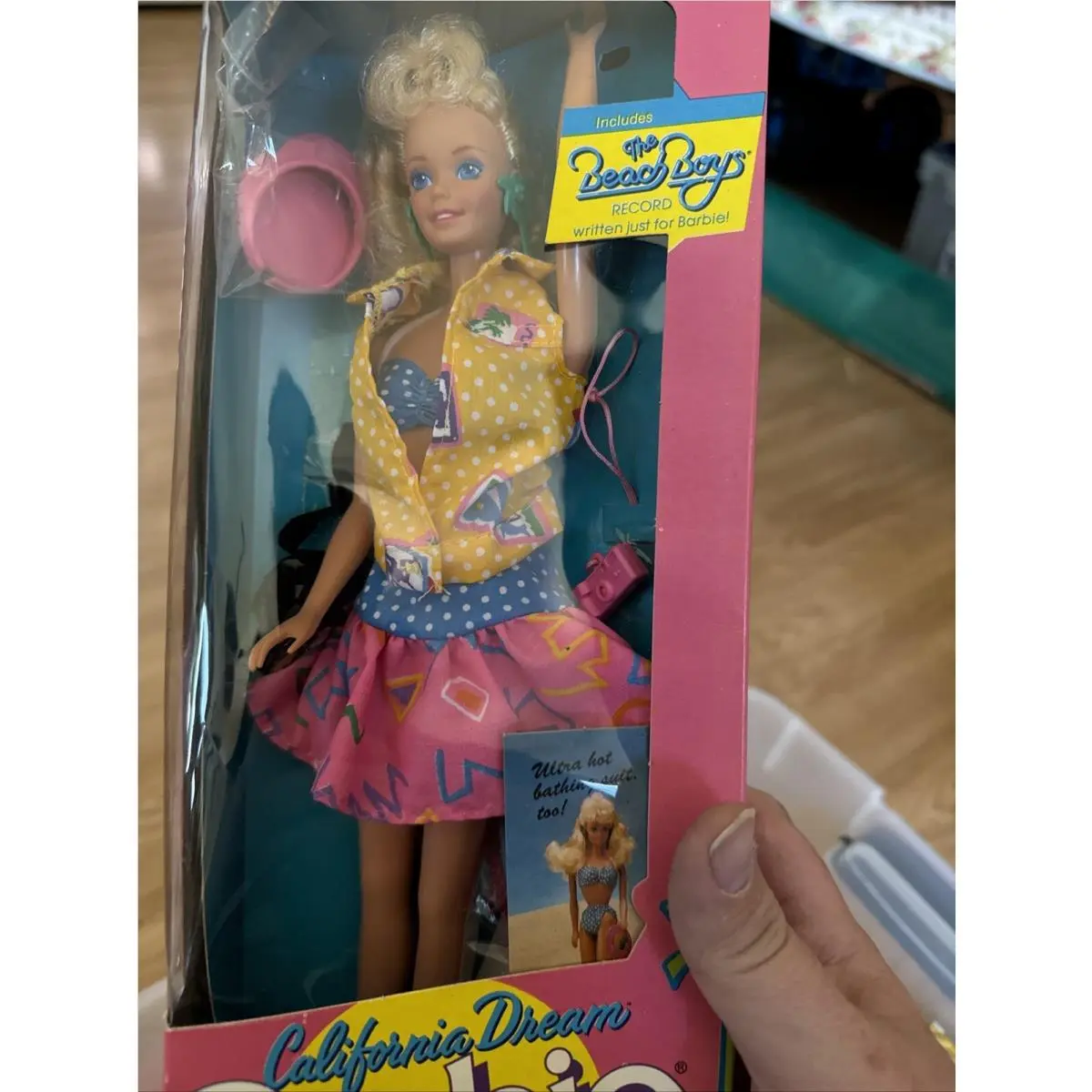 Vintage Barbie 1987 California Dream Barbie Beach Boys Record Mattel 4439 ..nrfb