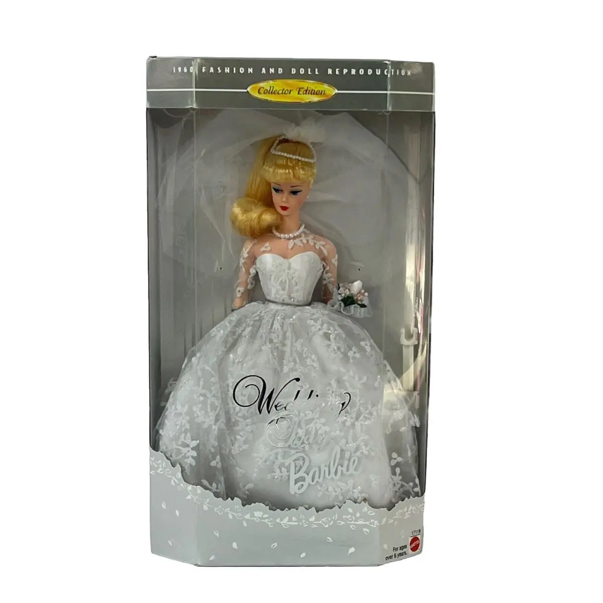 Vintage Barbie Wedding Day 1996 Blonde Mattel 1960s Reproduction 17119 Nrfb