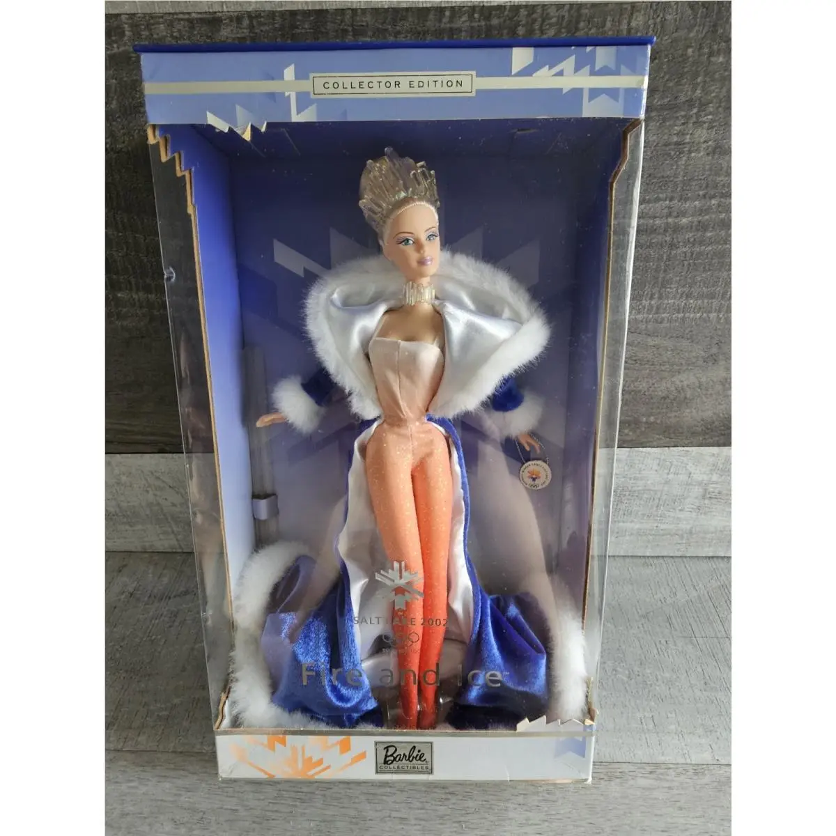 Fire and Ice 2002 Salt Lake City Olympics Barbie Doll 2001 Mattel 53511 Vtg