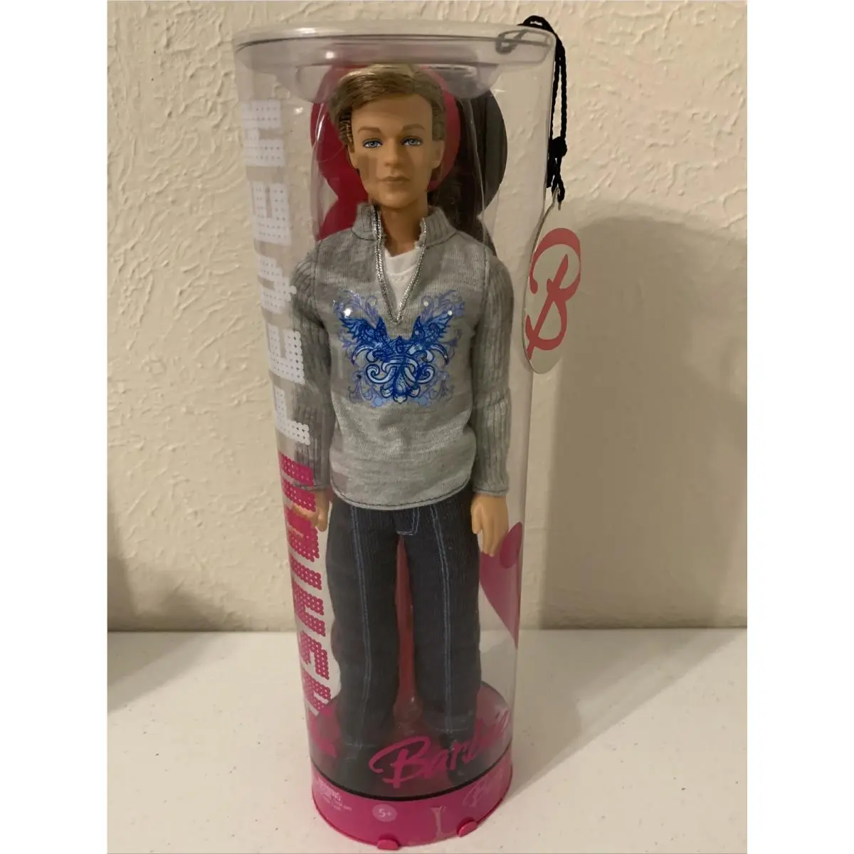 2006 Barbie Fashion Fever Ken Doll Mattel K2652 Gray Shirt Blue Pants