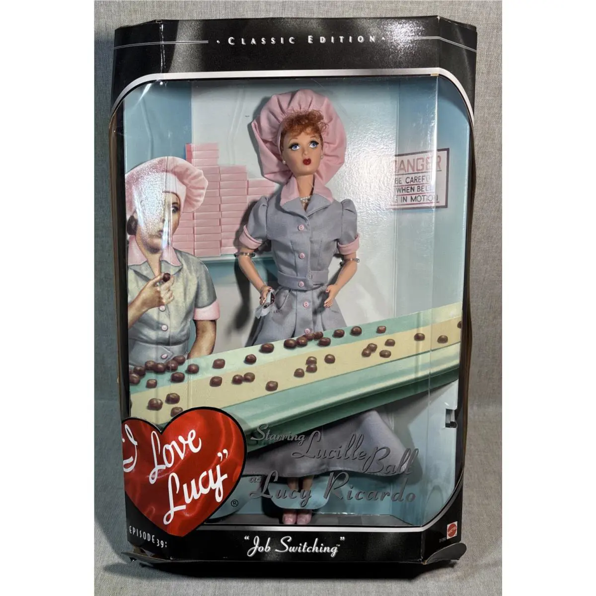 I Love Lucy Barbie Doll Job Switching Episode 39 Candy Factory Nrfb Vtg 1998