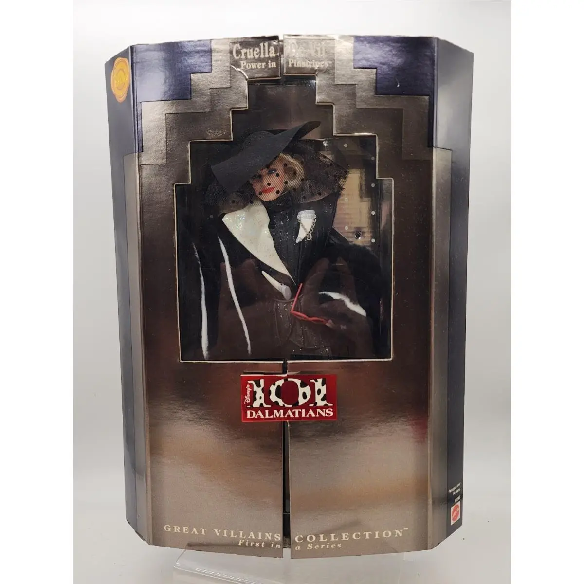1996 Cruella De Ville Doll 1st in Great Villains Collection Mattel 16295 Nip