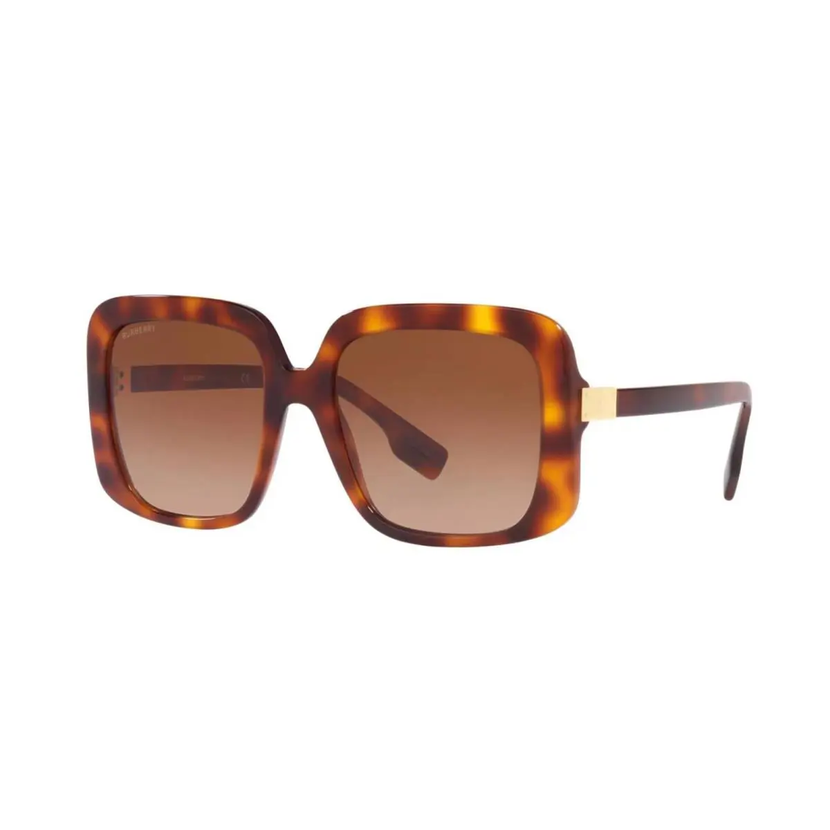 Burberry Penelope BE 4363 Light Havana/brown Shaded 3316/13 Sunglasses - Frame: Light Havana, Lens: Brown Shaded