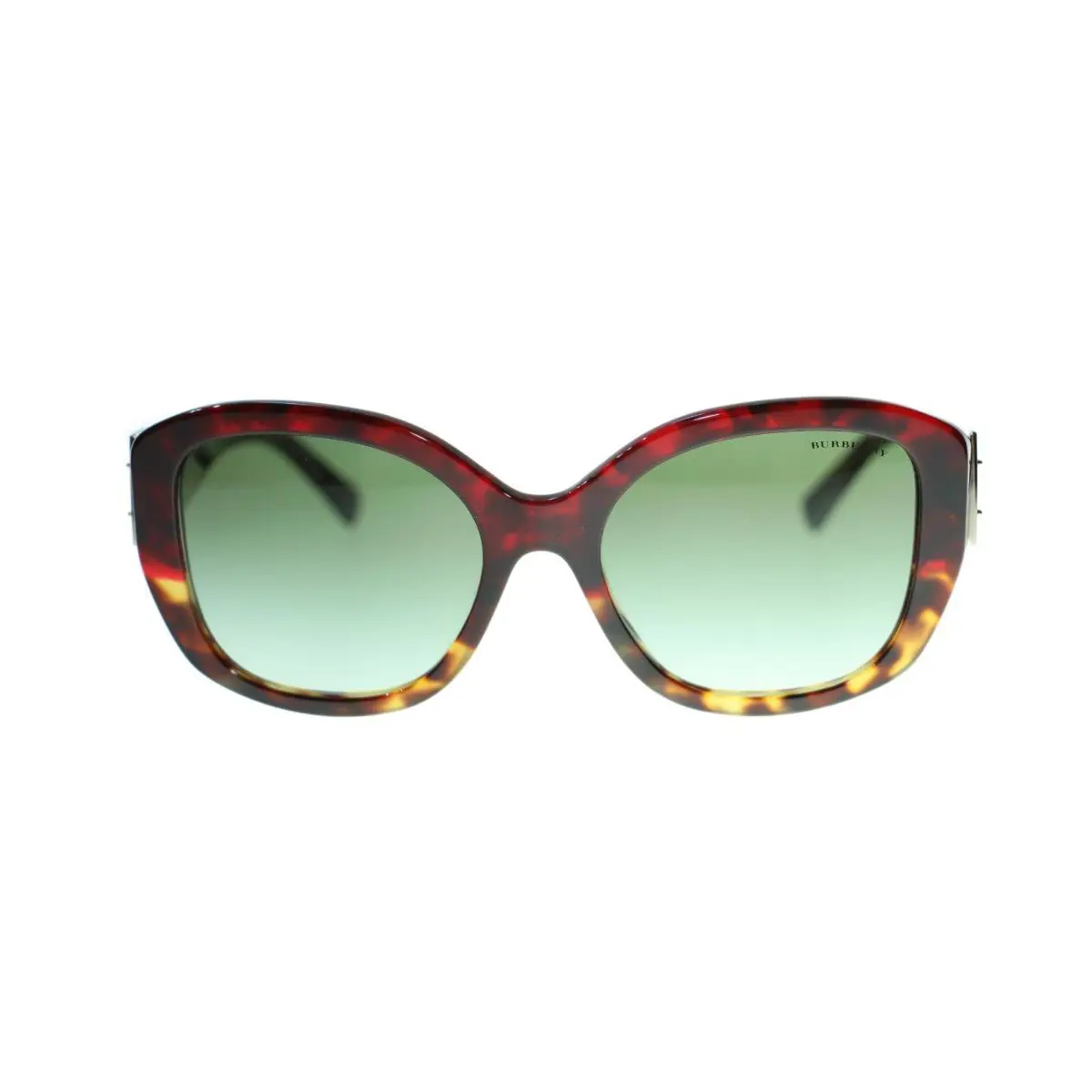 Burberry Women Sunglasses BE4248 36358E Red Havana/green Gradient Lens 57mm