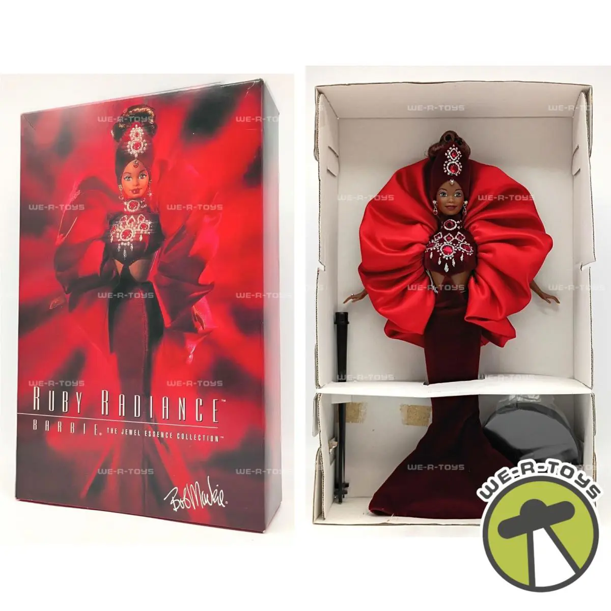 Ruby Radiance Barbie Doll The Jewel Essence Collection Bob Mackie 1996 Mattel