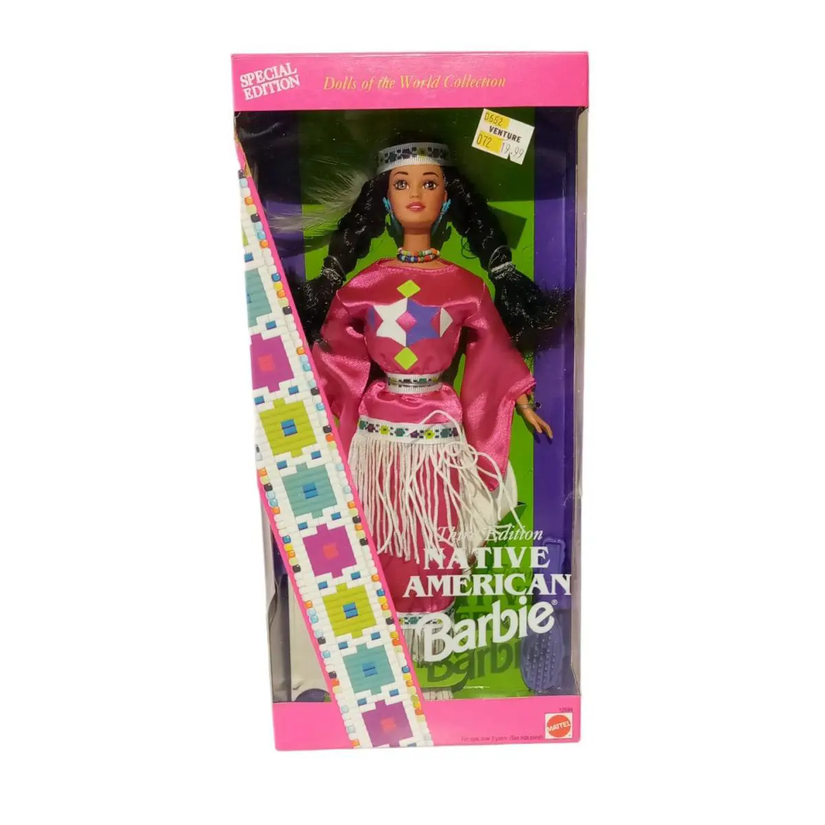Native American Barbie Third Edition 12699 Vintage 1994 Mattel Doll-mint Nrfb