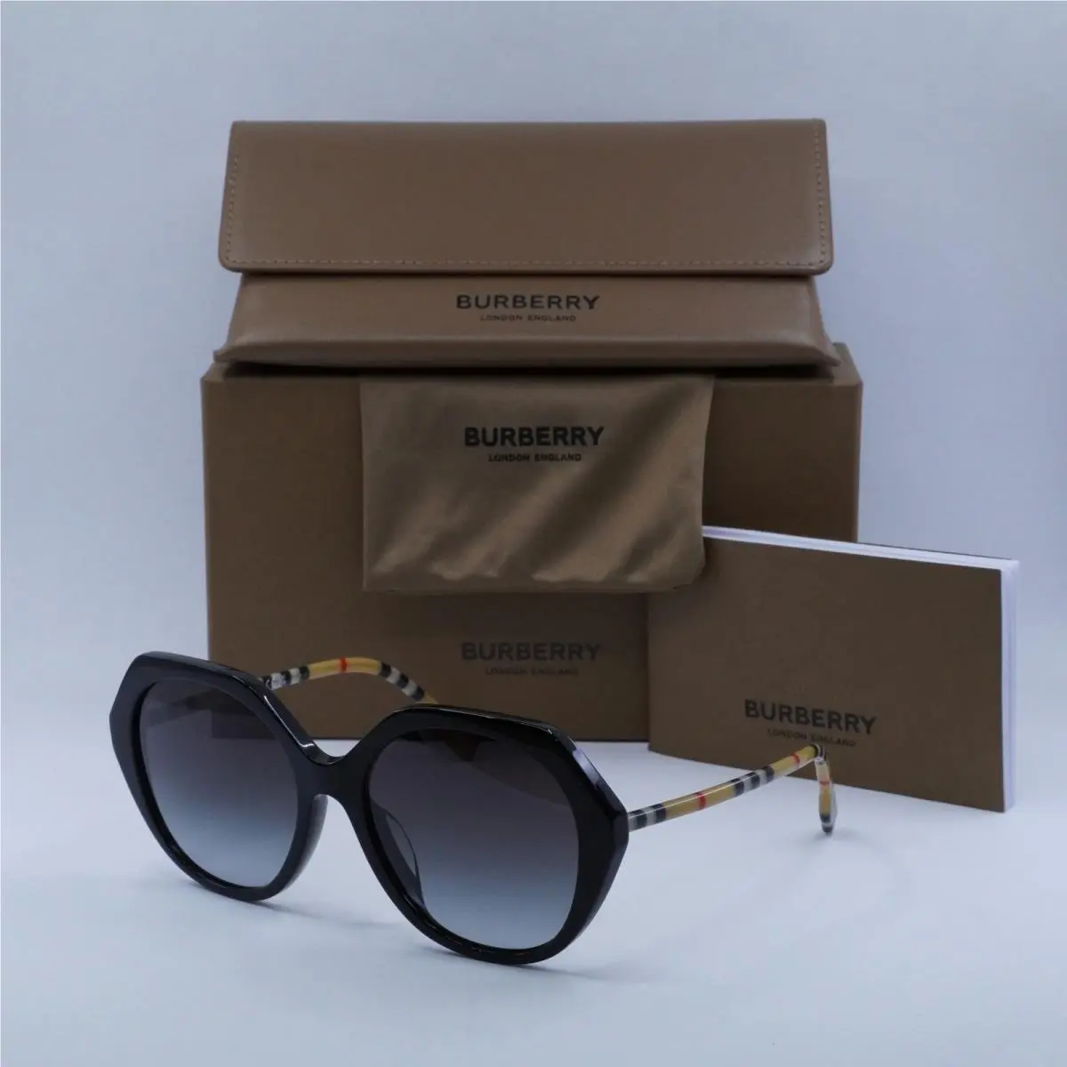 Burberry BE4375F 38538G Black/grey Gradient 57-18-140 Sunglasses