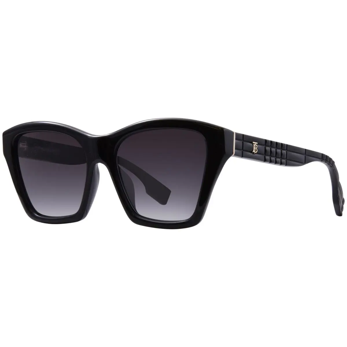 Burberry Arden BE4391F 30018G Sunglasses Women`s Black/grey Gradient Lenses 56mm - Frame: Black, Lens: Gray