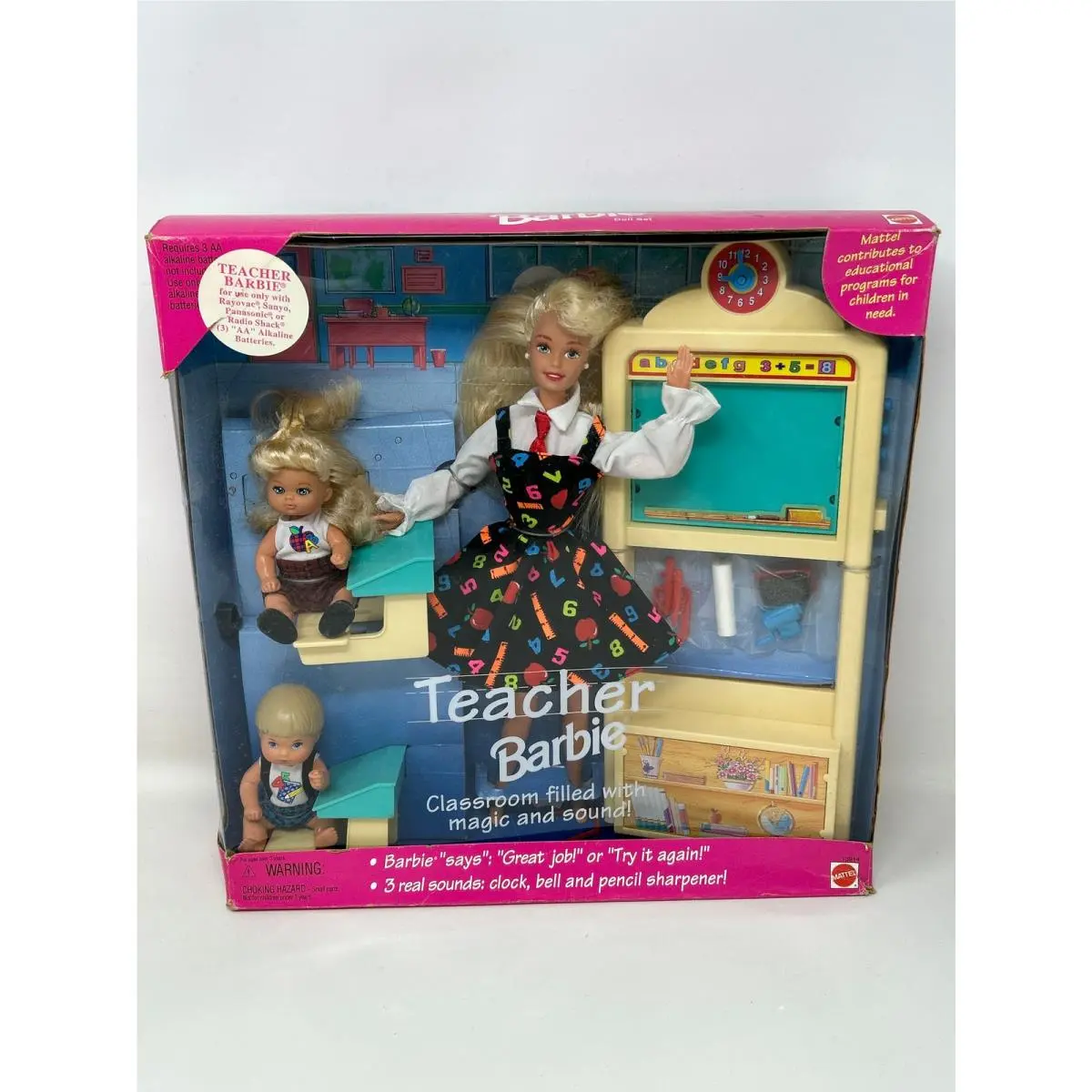 1995 Barbie Teacher Students Gift Set All Blonde Hair Versions