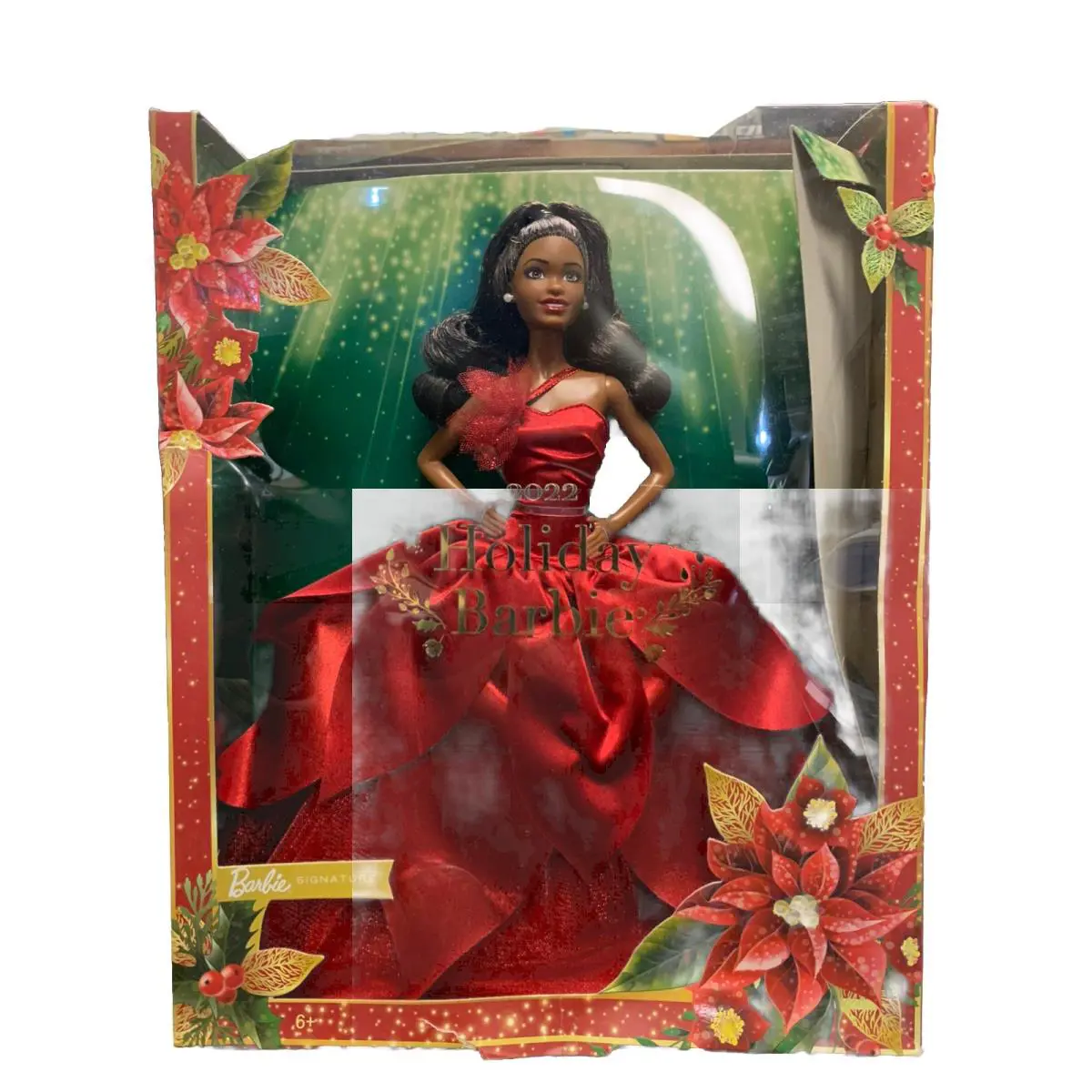 Mattel Barbie Barbie Signature Series 2022 Holiday Barbie African American 2022