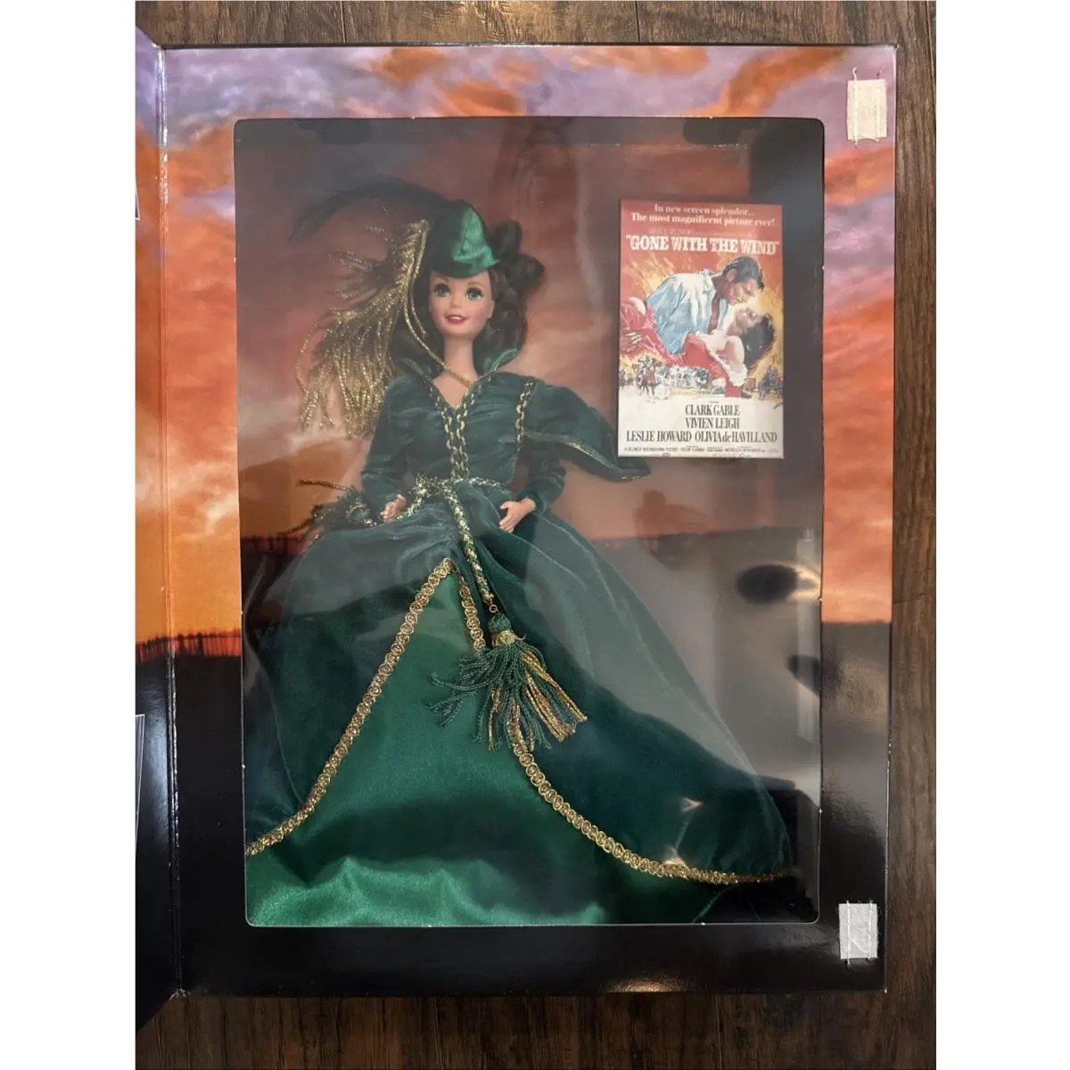 Pop Culture Gone with The Wind Scarlett Ohara Barbie in Her Green Drapery Dress