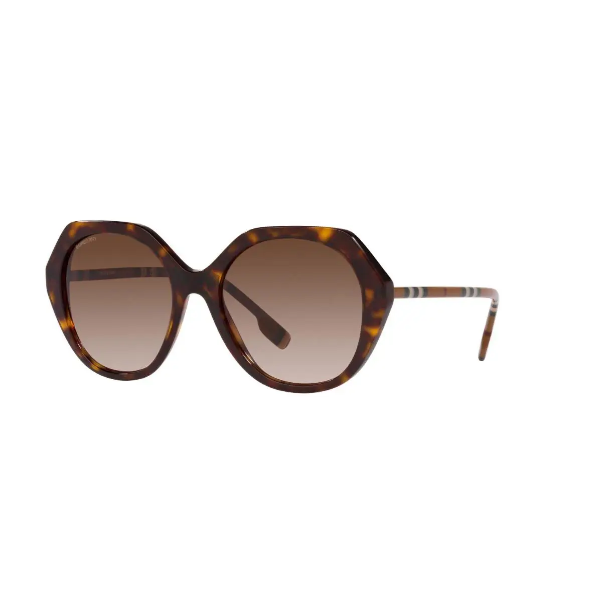 Burberry Vanessa BE 4375 Dark Havana/brown Shaded 4017/13 Sunglasses - Frame: Dark Havana, Lens: Brown Shaded