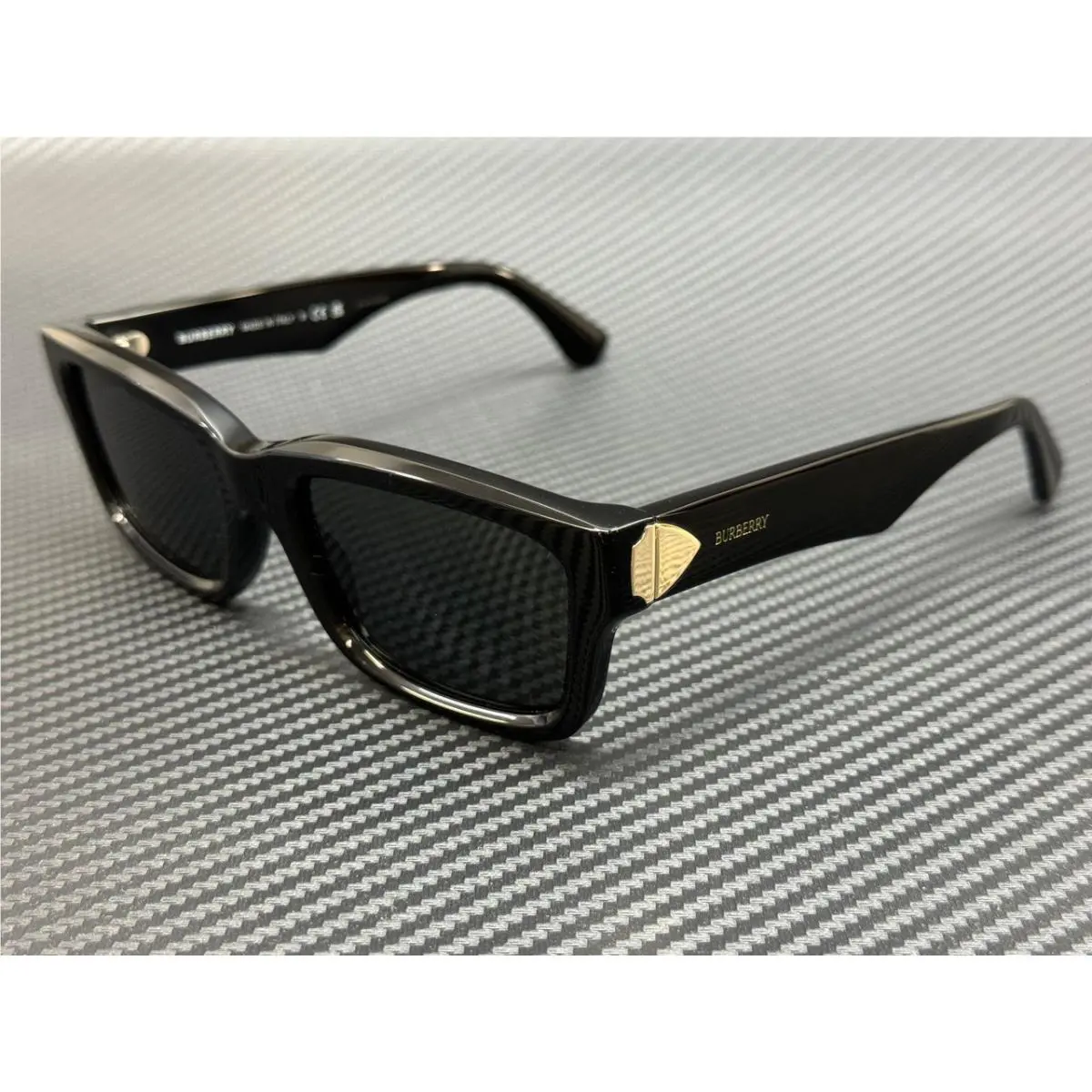 Burberry BE4443 300187 Black Grey Women`s 55 mm Sunglasses