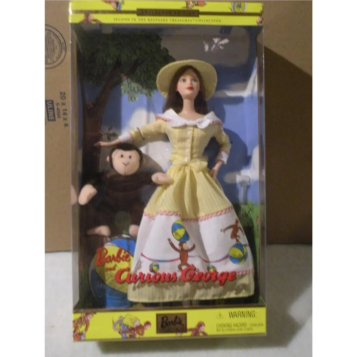 Barbie Curious George Doll 2ND IN Keepsake Treasures Collection Mattel