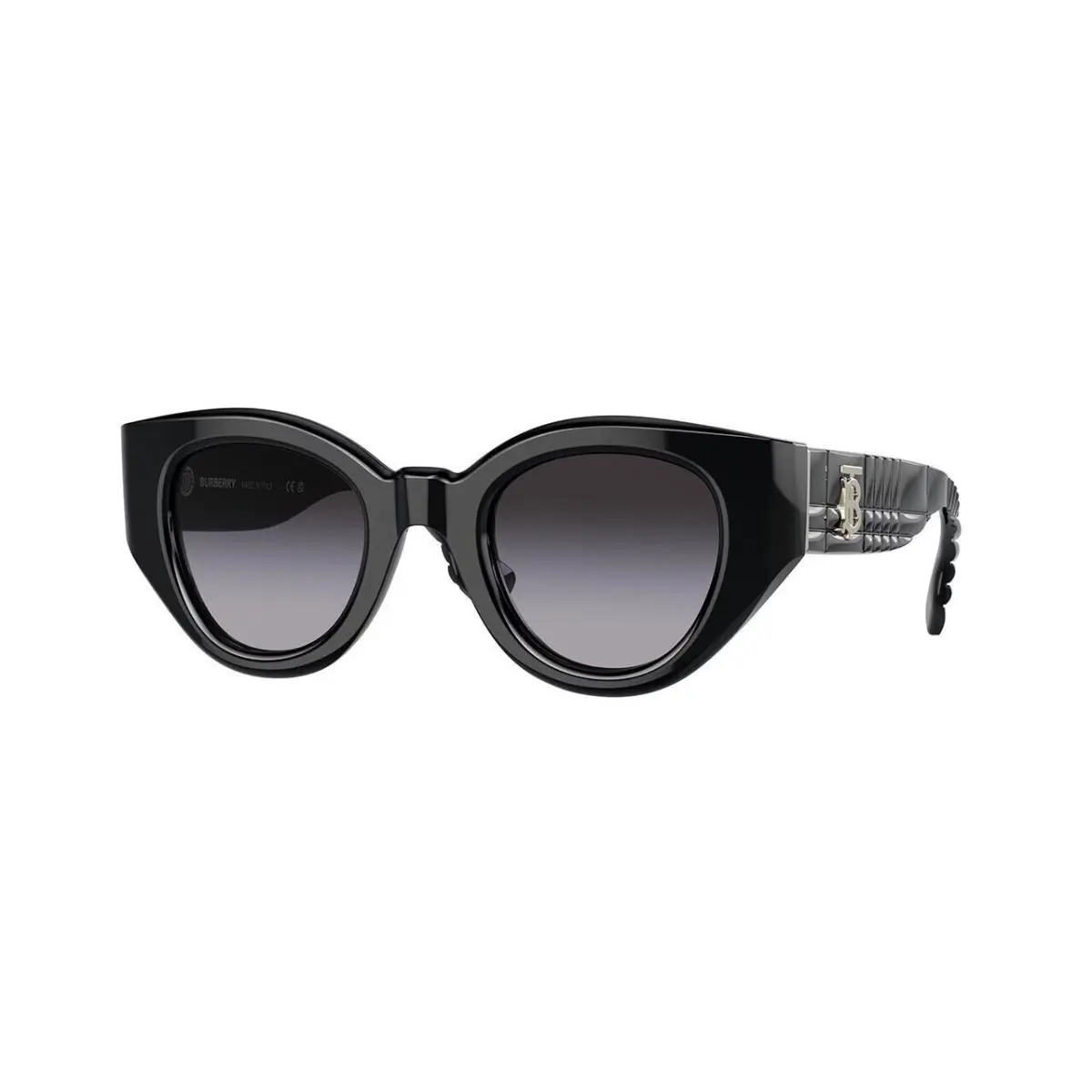 Burberry Sunglasses BE4390 30018G 47 Meadow Black Grey Woman